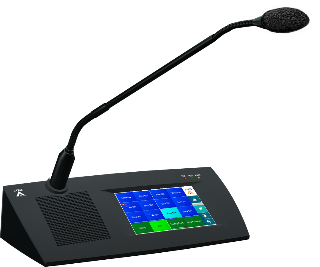 Mikrofonska konzola na dodirnom panelu