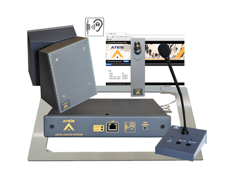 Interphone de Guichet avec Annulation d'Echo Acoustique
